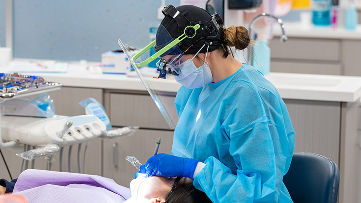 Dental Hygiene Student in Training